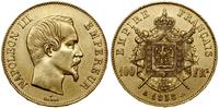 100 franków 1858 A, Paryż, złoto 32.24 g, bardzo