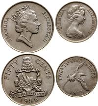 zestaw 5 monet, 1 cent 1977, 5 centów 1979, 10 c