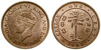 1 cent 1945, Londyn, brąz, piękny, KM 111a