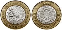 10 nowych peso 1994, Meksyk, bimetal (srebro pró