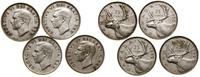 Kanada, zestaw 4 x 25 centów, 1949, 1950, 1951, 1952
