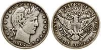 1/2 dolara 1907, Filadelfia, typ Barber, srebro 