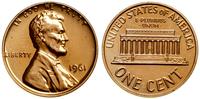1 cent 1961, Filadelfia, typ Lincoln, wyśmienite