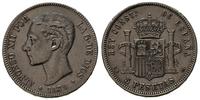 5 peset 1879/EM-M, Madryt, srebro "900" 25.0 g, 