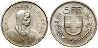 5 franków 1966 B, Berno, srebro próby 835, 15 g,