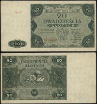 20 złotych 15.07.1947, seria C, numeracja 873322