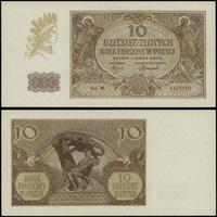 10 złotych 1.03.1940, seria M, numeracja 4457330