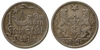 1 gulden 1923, Utrecht, Koga, ślady złocistej pa