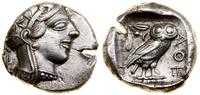 tetradrachma ok. 454–404 pne, Aw: Głowa Ateny w 