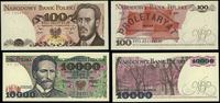 zestaw: 100 złotych 1979 i 10.000 złotych 1988, 