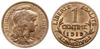 Francja, 1 centym, 1919