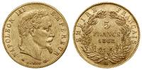 5 franków 1868 A, Paryż, złoto 1.60 g, Fr. 579, 