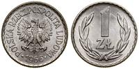 1 złoty 1966, Warszawa, aluminium, wyśmienity, P