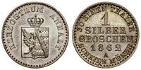 1 grosz 1862 A, Berlin, piękny, AKS 23