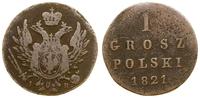Polska, 1 grosz, 1821 IB