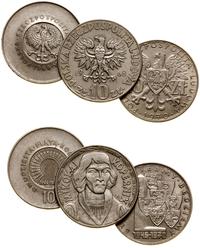 Polska, zestaw: 3 x 10 złotych, 1968, 1969, 1970