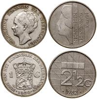 zestaw 2 monet, 1 gulden 1930 i 2 1/2 guldena 19