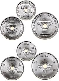 zestaw: 10, 20 i 50 centymów 1952, Paryż, alumin