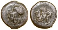 brąz IV w. pne, Aw: Głowa Ateny w hełmie w lewo,