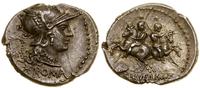 denar 136 pne, Rzym, Aw: Głowa Romy w hełmie, w 