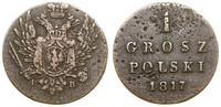 1 grosz 1817 IB, Warszawa, korozja na monecie, B