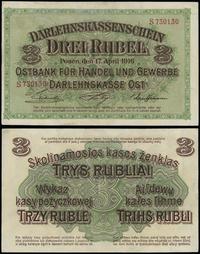 3 ruble 17.04.1916, Poznań, seria S, numeracja 7