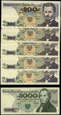 zestaw 6 banknotów, w zestawie: 1 x 5.000 złotyc