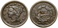 1 cent 1854, Filadelfia, typ Liberty Head, uszko