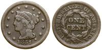 1 cent 1851, Filadelfia, typ Liberty Head, delik