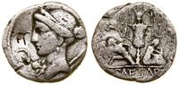 denar 46–45 pne, mennica w Hiszpanii, Aw: Popier