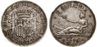 5 peset 1870 SNM, Madryt, srebro próby 900, 25.0