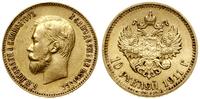 10 rubli 1911 (Э•Б), Petersburg, złoto, 8.59 g, 