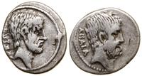 denar 54 pne, Rzym, Aw: Głowa Iuniusa w prawo, z