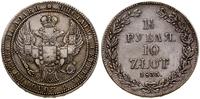 1 1/2 rubla = 10 złotych 1835 НГ, Petersburg, wą