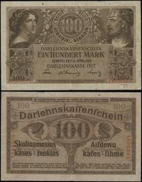 100 marek 4.04.1918, Kowno, numeracja 1898861, l