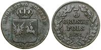3 grosze polskie 1831 KG, Warszawa, zielonkawa p