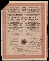 akcja na 1.000 rubli 1910, Łódź, numeracja 07797