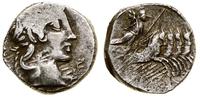 denar 90 pne (?), Rzym, Aw: Głowa Apollina w wie