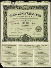 1 akcja na 400 złotych 1930, Warszawa, numeracja