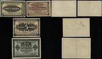 zestaw 4 banknotów 1.06.1917, w zestawie: 1 mark
