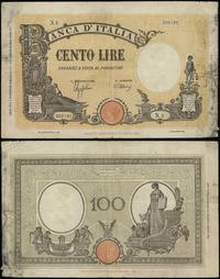 100 lirów 9.12.1942, seria X8, numeracja 006180,