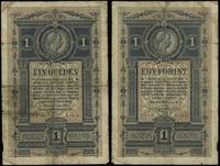 1 gulden = 1 forint 1.01.1882, seria Yh 12, nume