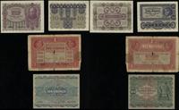 zestaw 10 austryjackich banknotów z lat 1902–192
