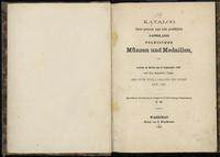 literatura numizmatyczna, Katalog aukcji zbioru monet Józefa Zeltta, 15.09.1867