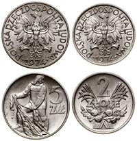 Polska, zestaw 2 monet, 1974