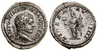 denar 213–217, Rzym, Aw: Głowa cesarza w wieńcu 
