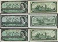 zestaw: 3 x 1 dolar, w zestawie: 1 dolar 1954 se