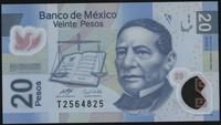 20 pesos 22.11.2006, seria T, numeracja 2564825,