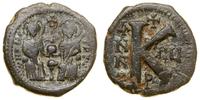 Bizancjum, 1/2 follisa, rok 7 (AD 572–573)