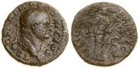 dupondius 74, Rzym, Aw: Popiersie cezara w koron